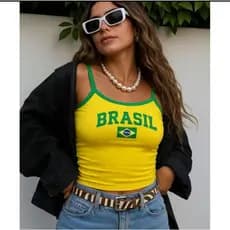Camisa Camiseta Regata Da Virginia Carnaval Copa do Mundo Feminina