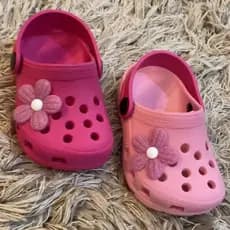 Babuche flor cros infantil menina leve confortavel estilo voltas as aulas 19 ao 32