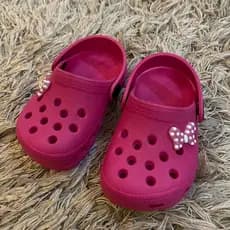 Sandalia Babuche laçinho cros infantil menina leve confortavel estiloso 19 ao 32