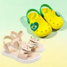 Kit 2 Pares Menina Babuche + Sandalia Copa Estilo Confortavel