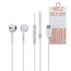Fone de Ouvido TIPO-C Com Fio 1,20m e Microfone 15 PRO -1410-TY