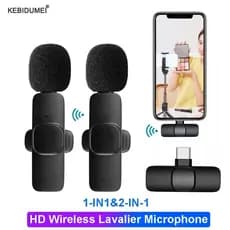 Mini Microfone Portátil De Lapela K9 Sem Fio Para Telefone De Jogos Ao Vivo IOS Android Vlog