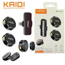 Mini Microfone De Lapela Duplo Sem Fio Profissional Magnético Para iPhone Android Type C Phone