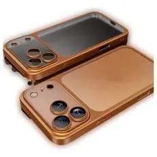 Capa Capinha Translúcida Compatível Com iPhone 17 Pro Max Laranja Titanium natural Azul 2026 Luxo Estilo Tendência