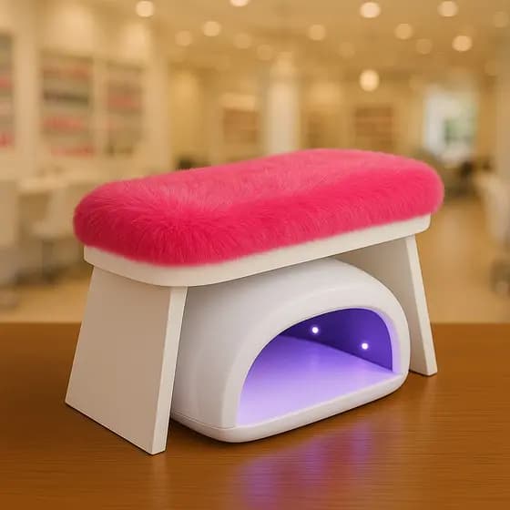 Apoio de Mão Pelúcia Manicure Apoio de Punho Nail Designer
