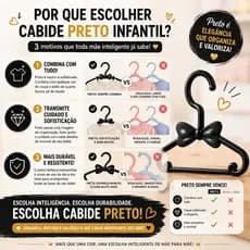 Cabide Infantil Le Bebê Premium 30cm Valeplast  Kit com 12 ou 25 ou 50 Unidades
