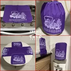 Kit 07 Peças Jogo De Cozinha Estampado Capas Panos De cozinha Diversas Cores