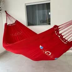 Rede De Dormir Descanso Gigante Sol a Sol  Reforçada Casal Grande Luxuosa De Varanda Antialergica