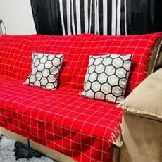 Manta Para Sofá Grande 2,40x1,80 Decorativa Capa Protetora Gigante Cama Tecido Grosso 100% Algodão
