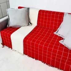 Manta Para Sofá Gigante 2,40x1,80 Capa Protetora Grande Decorativa Cama 100% Algodão Tecido Grosso