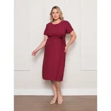 Vestido Oversize Feminino Gola Redonda Uso Cotidiano