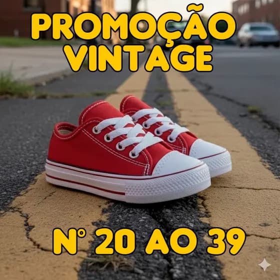 Tênis Infantil Vintage Star Casual – Qualidade e Resistência