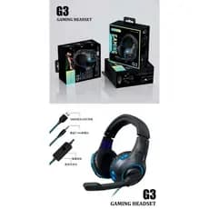 Headset Gamer G3 Para Jogos USB P2 Compatível Com Pc Computador Vídeogame Xbox PS4 PS5