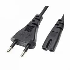 Cabo De Força Energia Bipolar 8 para Video Gamer ps2 ps3 ps4 e TV Radio 1.5 Metros Cabo Grosso 2 Pinos Cabo Carregador p