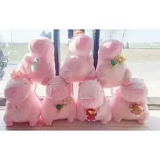 Mochila De Capivara com Formato de Pelúcia Fofa e Macia Kawaii rosa YIS