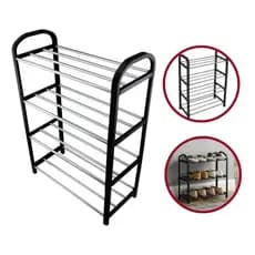 Sapateira com 4 andares Clink Organizador Plástico 8 Pares Cor Branca Compacta