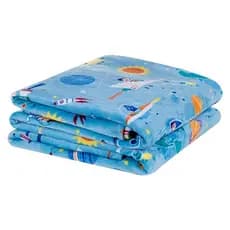 Manta Coberta Flannel Solteiro Bouti Kids Infantil Estampado 2,40m x 1,50m - ASTRONAUTA - Quentinha e macia