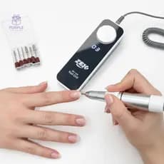 Lixadeira Elétrica Motor Portátil para Unhas Gel Fibra de Vidro 35000 RPM Recarregável ZEM