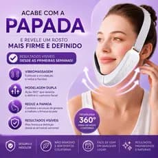 Eliminador de papada Massageador Facial Lifting Firmeza e Efeito V-Line