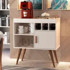 Buffet Para Casa Barzinho Aparador 1 Porta Cafeteira  com pés palito