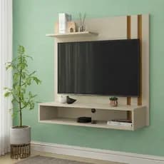 Painel Para Tv 32 Polegadas Suspenso Para Sala Light Nicho Prateleira - cores