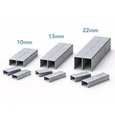 Kit Grampos 10mm / 13mm / 22mm para Grampeador Pneumático Alta Resistência e Desempenho Profissional