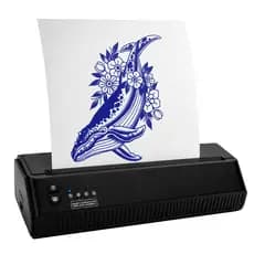 Impressora Térmica Portátil Tatuagem Bluetooth Decalque Tattoo Transfer Sem Tinta USB Recarregável