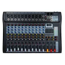 Mesa de Áudio Profissional 12 Entradas com Bluetooth USB Equalizador e Gravação Digital Bivolt Mixer