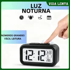 Despertador Digital Portátil Despertador com LED Despertador Luminoso Relógio Despertador Digital Despertador Pequeno