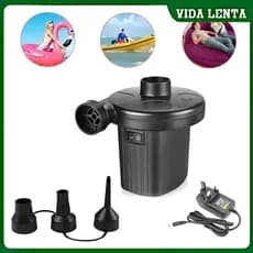 Bomba De Ar Elétrica Encher Colchão Boia Piscina Bomba Pneumática Inflador Com 3 Bicos