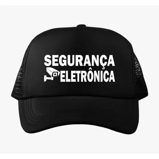 Boné Segurança Eletrônica Uniforme Job Aba Curva Snapback Lindo Produto Flash Modas