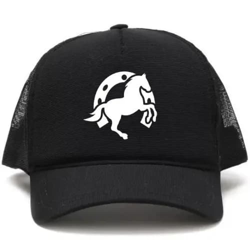 BONÉ TRUCKER ABA CURVA COM TELINHA UNISSEX CAVALO FARRADURA Estiloso SHOP Flash Modas