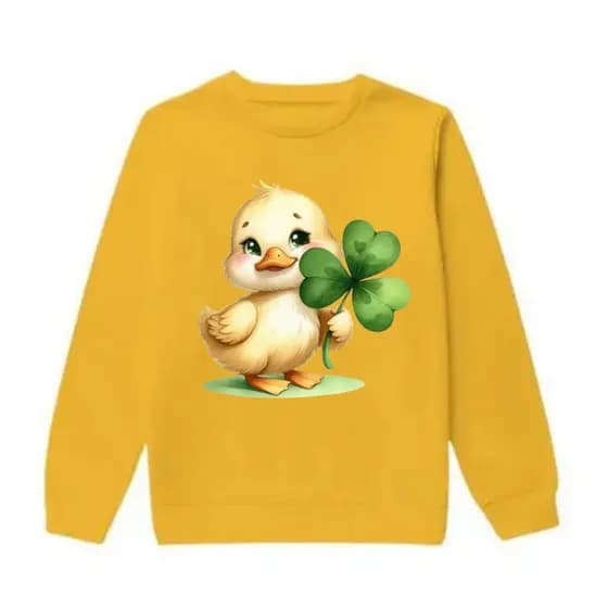Moletom Infantil Careca Algodão Estampa Patinho  Shop Aproveite