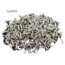 100 Peças Parafusos Pickguard De Guitarra Para Elétrica Strat/Tele Baixo Prata