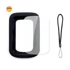 Capa Protetora De Silicone Para Bicicleta , BSC200 De Proteção Computador De GPS Com Filme De Tela , Preta