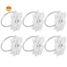 6 Pacotes De Anéis De Guardanapo , Fivelas Dourados Para Decorações De Mesa , Casamento , Jantar , Festa , Decoração DIY