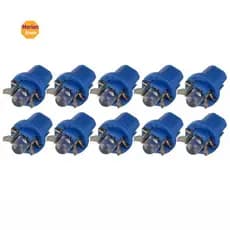 10 Pçs Painel Do Carro Instrumento Base Luz Lâmpada T5 B8.5D LED Cunha DC12V