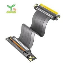 🌺Cabo De Extensão PCIE 4.0 , Riser GPU De Alta Velocidade Blindado 16x Com Placa Porta PCI Express , 20 Cm 90 °