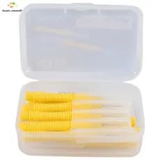 10 Pçs/Caixa 0.4MM Escova interdental Reta Limpeza Dos Dentes