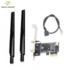 Adaptador De Placa Wi-Fi PCIE , De Rede Sem Fio M2 NGFF , Conversor Bluetooth Para Desktop 8260 8265NGW AX200 9260 7265