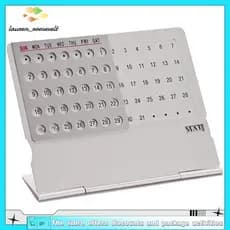 1 Pcs Desktop Calendário Mensal Configuração Manual Uso Repetido Por 100 Anos