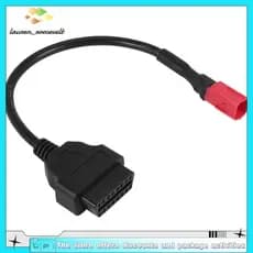 Cabo De Motocicleta OBD Para Diagnóstico De 6 Pinos Adaptador OBD2 De 16