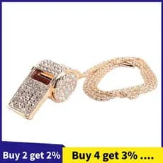 Apito , De Strass De Cristal De Metal Brilhante Com Chaveiro Para Árbitros , Treinadores , Professores