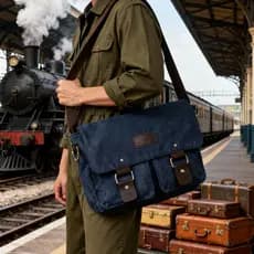 Novo estilo versão coreana moda Casual lona bolsa masculina prática negócios ombro mensageiro saco Retro estudante saco