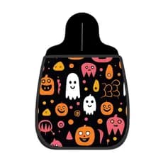 Lixeira De Carro Organizador Fantasmas Abóboras Halloween Preto