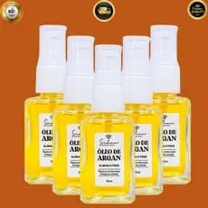 KIT 5 Óleo Capilar de Argan 30ml Nutrição e Brilho umectação capilar Intenso, óleo capilar  Nutrição