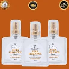 KIT Perfume Capilar Aura 25ml Fragrância Duradoura Para os Fios cabelo e corpo