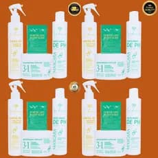 Kit Cronograma Leave-In + Máscara Equilíbrio PH + Cápsula Revitalize Cuidado completo para seus fios