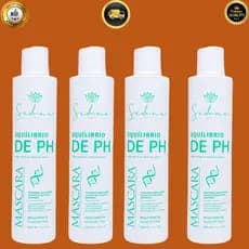 kit Máscara Acidificante  Equilíbrio de PH 300ml Tratamento  Máscara Anti Porosidade Anti Frizz