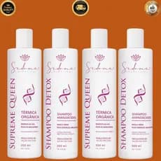 kit Alisamento PROGRESSIVA Orgânica300ml  Sem Formol e Shampoo Detox liso terapia Profissional
